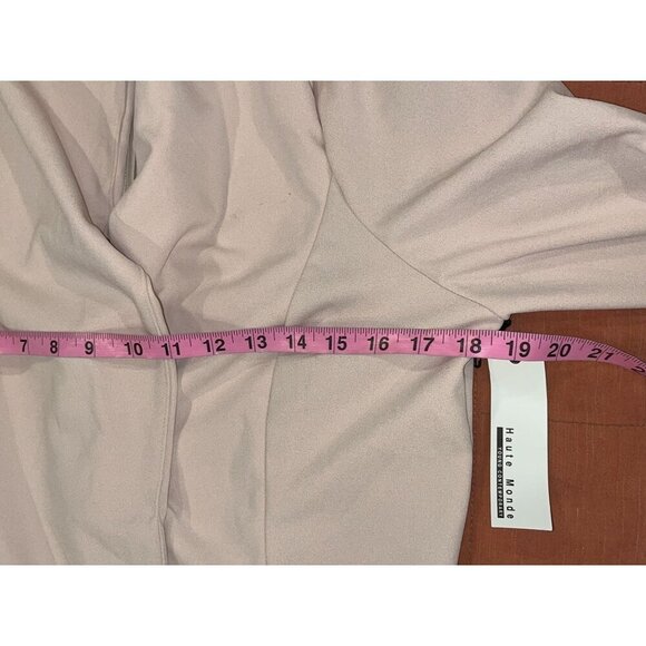 NWT Haute Monde Light Pink Open Front Blazer Jacket Women's Size XL - Picture 4 of 9